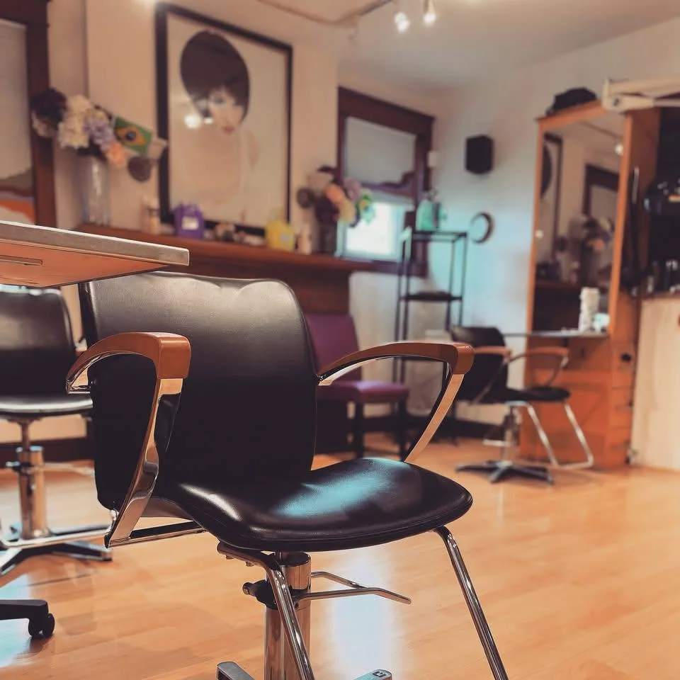 Styling chair and salon interior at Shortino's Salon & Spa in York, Pennsylvania