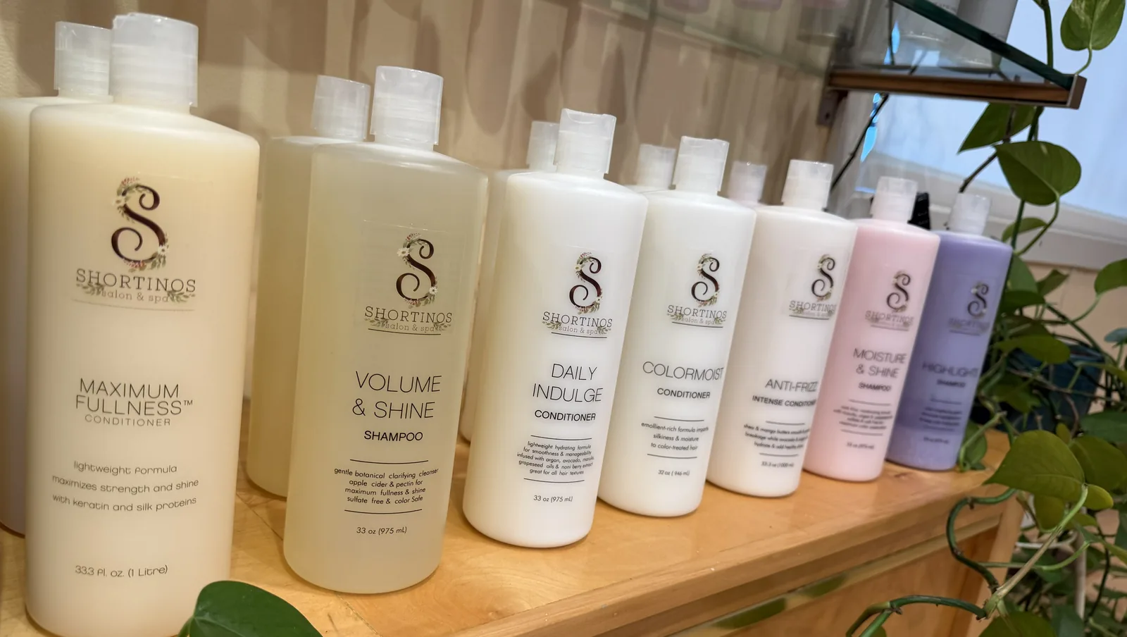 Shortino's private-label liter bottles on the retail shelf